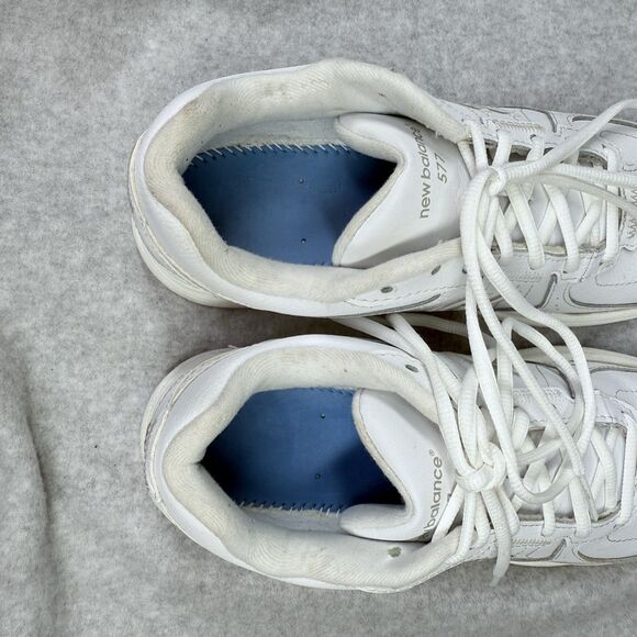 New Balance 577 Shoes Womens White Size  8.5 Lace‑Up Walking Tennis Lace Up - Picture 7 of 11